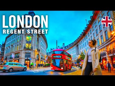 London Walking Tour 4K 🇬🇧 Oxford Circus | Regent St | Piccadilly Circus