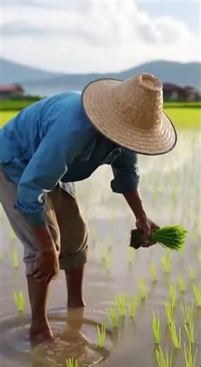 People Plan Rice🎵 | Enjoy your view! #farming #shorts