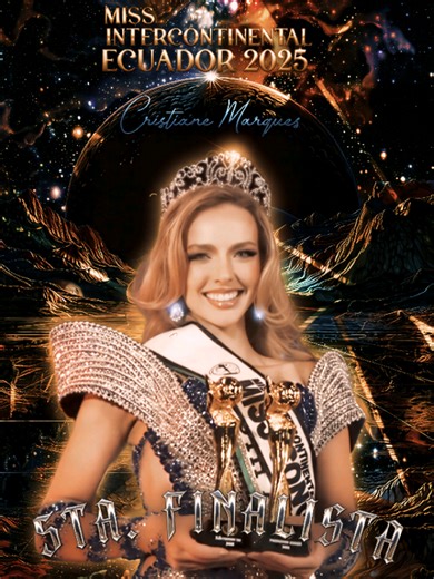 Cristiane Marques brilla como Miss Intercontinental Ecuador 2025