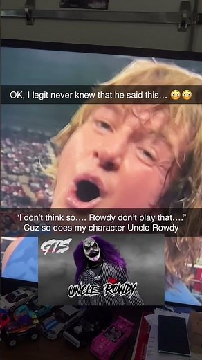 Rowdy Roddy Piper saying uncle rowdy’s catch phrase over 35 years ago …. 😳😳
