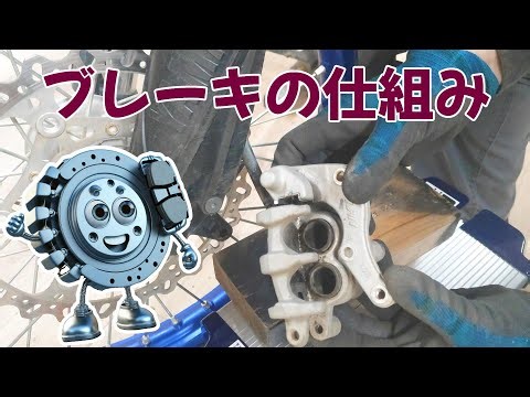 ブレーキの仕組みを実際に分解して見てみましょう