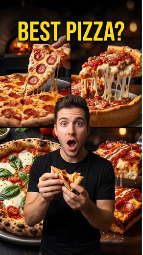 Different Pizza Styles Explained Fast 🍕 #shorts #foodfacts