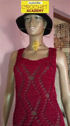 Crochet With Us. #crochettutorials #crochetfashionideas #crochetlacedress #bridesmaids #weddingguest