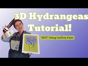 How to use modeling paste for thick acrylic paint flowers!