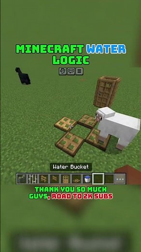 Minecraft Water Logic That 99% of Players Don't Know! 🌊 #minecraft #shorts