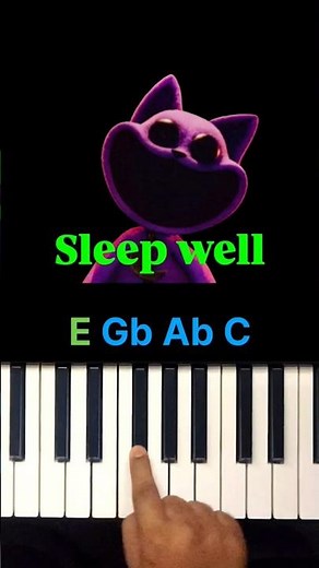 Sleep well (poppy play time ) Piano Tutorial #piano #pianotutorial #sleepwell #poppyplaytime