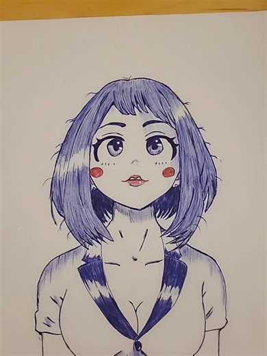 Ochaco Uraraka: Dessin au Stylo Bic