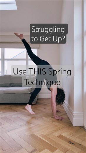 Wall Handstand Tutorial | Spring Technique for Strength, Yoga & Control (Strong Fit) #Handstand