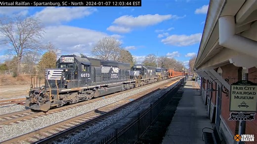 23K views · 709 reactions | This epic rail train with classic EMD SD40-2s was seen last January in Spartanburg, South Carolina. Become a Virtual Railfan member to watch this camera live. Click here to join now for just $4.99 monthly: https://virtualrailfan.com/memberships/ | Virtual Railfan | Facebook