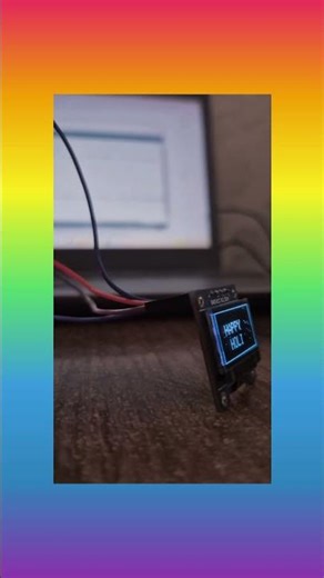 OLED Display with Arduino displays "Happy Holi"