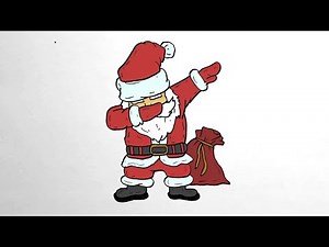 How to Draw FUNNY SANTA CLAUSE
