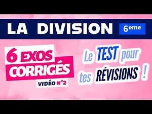 Division 6ème exercice corrigé / révision n°2
