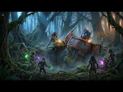 Predators Restore Optimus Prime | Forest Sinkhole Rebuild