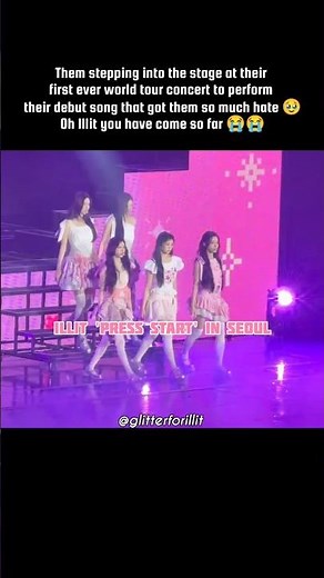 ILLIT stepping on stage for “Magnetic” at their first world tour 🥹✨ #illit #아이릿 #illitmagnetic