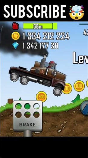 Hill climb racing 🤯😱 #short #gaming #hillclimbracing #gameplay