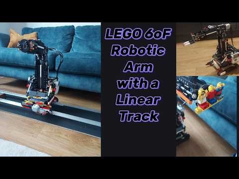 Lego 6 axis (6DoF) Robotic Arm + Linear Track V3. Explaining, GBC and more.