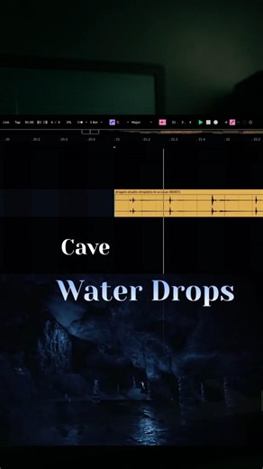 This Is What Happens When You Sample Cave Water Drops #beats #musicproducer #boombap