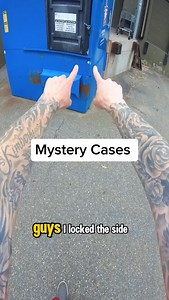 They locked up the mystery cases in a dumpster #dumpsterdiving #free #mystery #reels | Dumpster Dive King