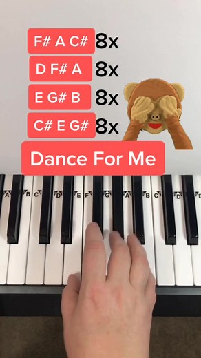 Dance Monkey Piano Tutorial 🐵 #piano #dancemonkey