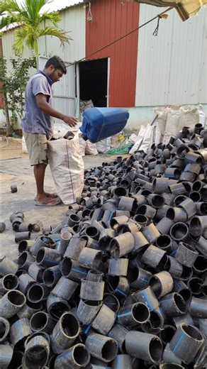 HDPE Plastic Pipe Waste Scrap Recycling | Complete Factory Process | #shorts #plasticrecycling #hdpe