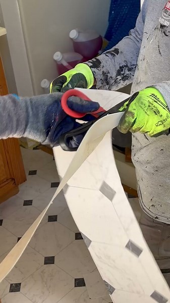 How To Quickly Remove & Replace Linoleum Flooring In The Bathroom For An ADA Unit Step By Step DIY