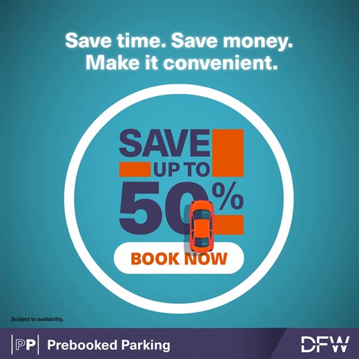 Convenience, control and affordability - it’s the only way to go. So plan ahead and save big with DFW Airport Prebooked Parking. | DFW Airport | Facebook