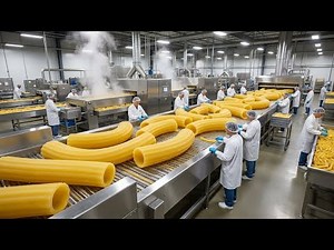 Inside a Modern Macaroni Factory: From Raw Semolina to Perfectly Cooked Pasta (Full Process)