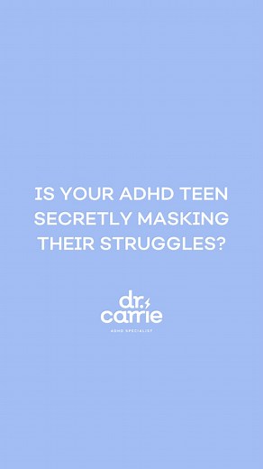 Many teens with ADHD become experts at blending in, or masking their struggles with ADHD. They learn to adapt because they don’t want to stand out, be judged, or feel “different.” Here are some signs your teen might be masking their struggles: 💡 Over-apologizing -Do they say “sorry” constantly, even for things that aren’t their fault? -This can be a sign they’re trying to avoid criticism or conflict. 💡 Mimicking peers -They may copy how their friends speak, act, or even structure their thought