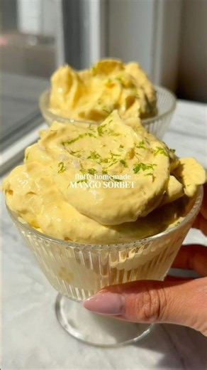 Homemade Mango Sorbet - RECIPE IN DESCRIPTION