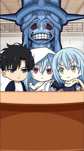 Rimuru & Sung Jin-woo - Raphael VS Statue of God | Tensura x Solo Leveling Anime React to Each Other