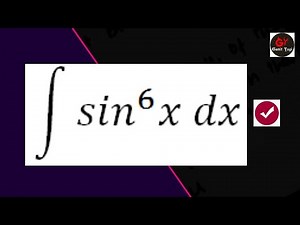 Integrate sin^6x | #sin^6x | integration of sin power 6 | #Integrals | #IntegrateSinPower |