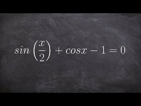 Solving an equation using the half angle formula of sine