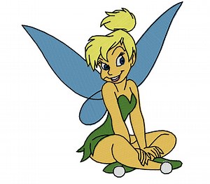 Tinkerbell Machine Embroidery Digital File - Etsy Canada
