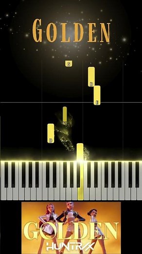 Learn Golden by Huntrix! 🎹 🌟 | Easy Play-Along