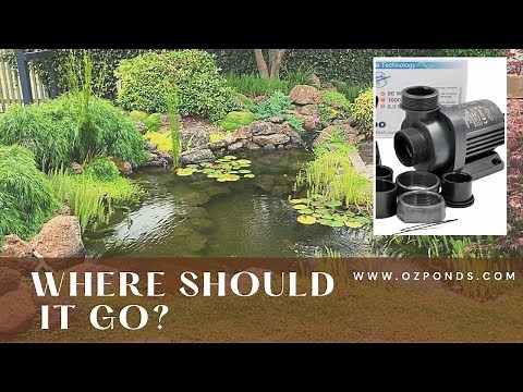 Where should you position your pond pump?