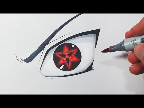How To Draw Sasuke's Eternal Mangekyou Sharingan - Step By Step Tutorial