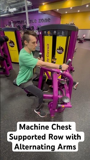 Machine Chest Supported Row with Alternating Arms
