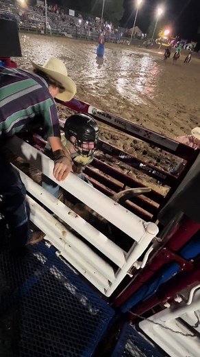 Rodeo Fun: Riding Through the Mud at Cowtown