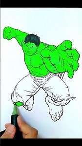 Hulk Coloring Pages | Toddlers | Painting | Coloring Pages for Kids | #shorts #coloring