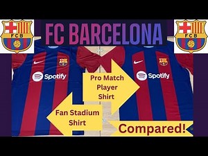 Barcelona Kit 2023/24 Home Shirt Unboxing Review! Fan Stadium shirt Vs Pro Player ADV LaLiga Jersey