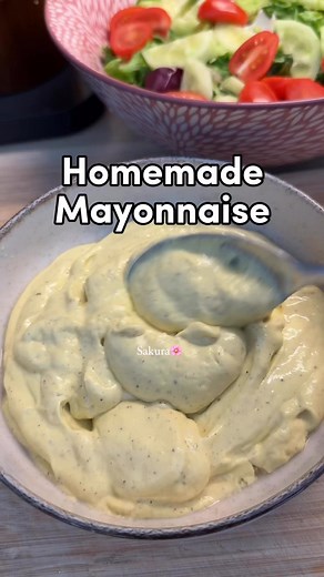 Mayonnaise at home is out of stock? I got you! 😉 Here is a simple and easy homemade mayonnaise recipe. Healthy and high protein 💕 #homemade #mayonnaise #hack #tutorial | Sakura Blossom