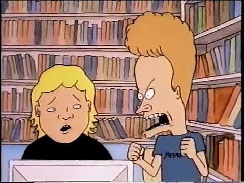 Beavis and Butthead - The school library gets a computer