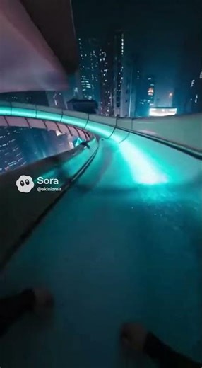 Riding this neon slide in 2026 #vr #futuristic #pov