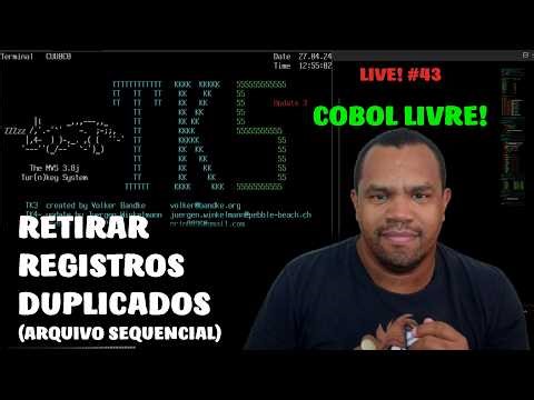 💻 COBOL Livre [Hercules TK5] #42 | Retirando registros duplicados de arquivo sequencial no mainframe