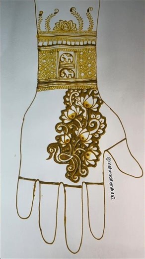 Simple Mehendi Tutorial🌿 #mehndi #henna #youtubeshorts #trending #shorts #art #hennatatto