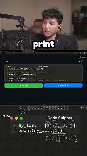 POP() function in Python #learncoding