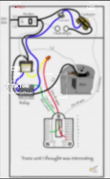 A trane unit I thought was interesting in its simplicity. Cool the way the common is wired. Just practice nothing serious. #hvac #learning #training #puzzle #hvaclife #hvachicks #hvacmaintenace