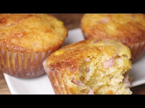 How To Make Savory Ham & Cheese Corn Muffins - Recipe