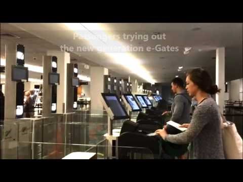 New e-Gates at Auckland Airport Departures