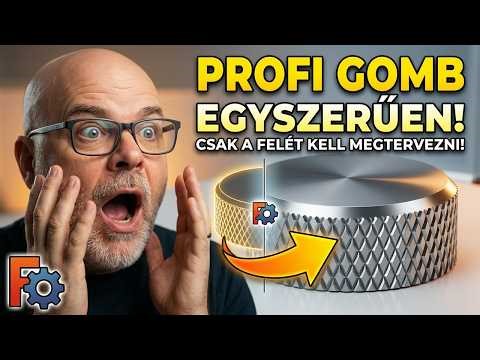 FreeCAD rotációs gomb tervezés egyszerűen